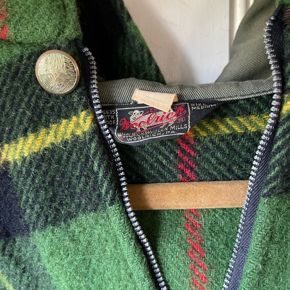Vtg Woolrich plaid heavy wool pullover - Picture 3 of 4